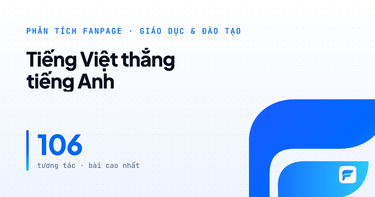 IBDA: nội dung tiếng Việt mang tính giáo dục vượt xa bài quảng bá dịch vụ bằng tiếng Anh