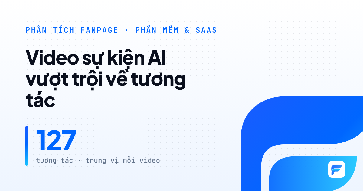 Base.vn: video về sự kiện AI kéo tương tác, nhưng chưa khơi được bình luận và chia sẻ