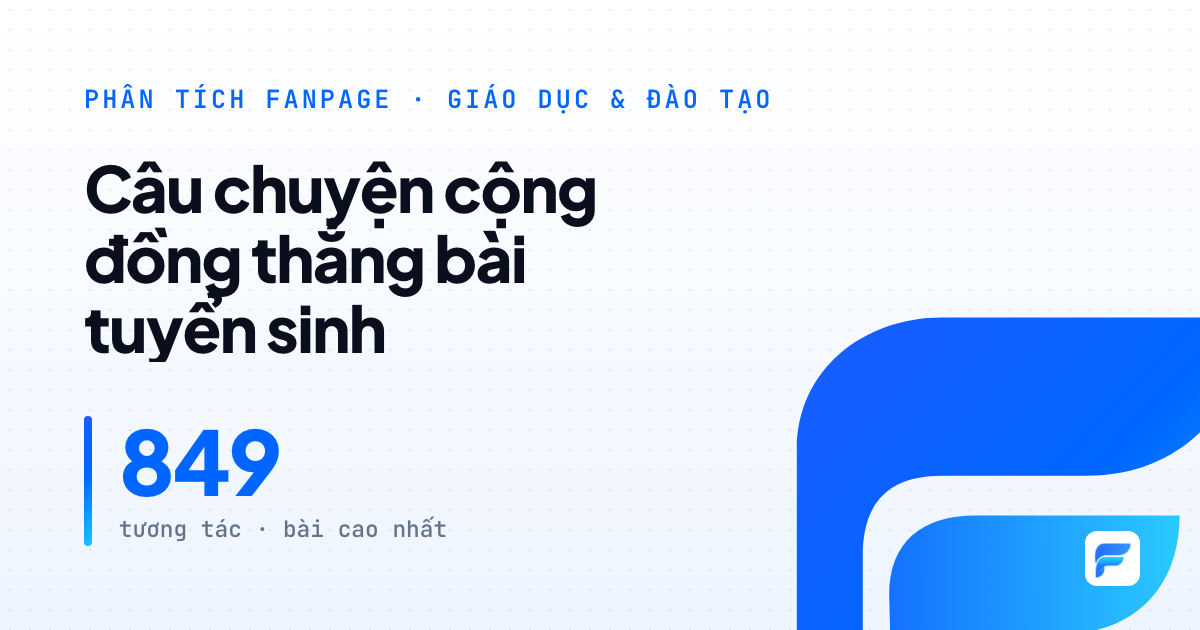 Vinschool: vì sao câu chuyện cộng đồng hút tương tác gấp nhiều lần bài tuyển sinh