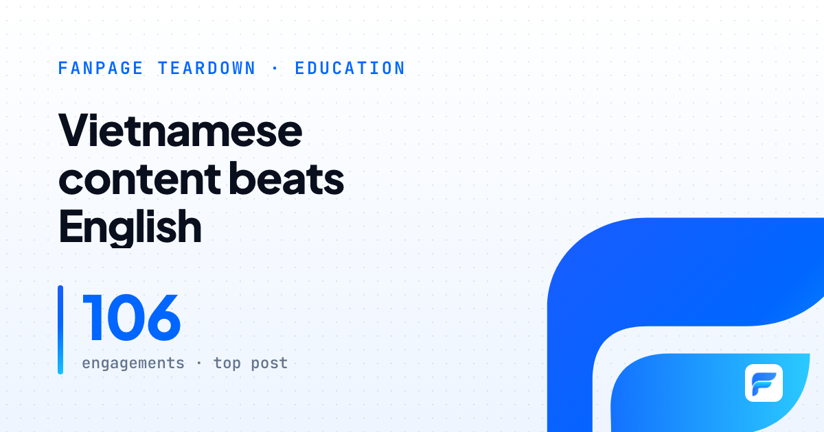 IBDA: educational Vietnamese content far outperforms English service promotion